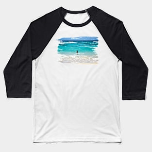 Girl in Surf Baseball T-Shirt